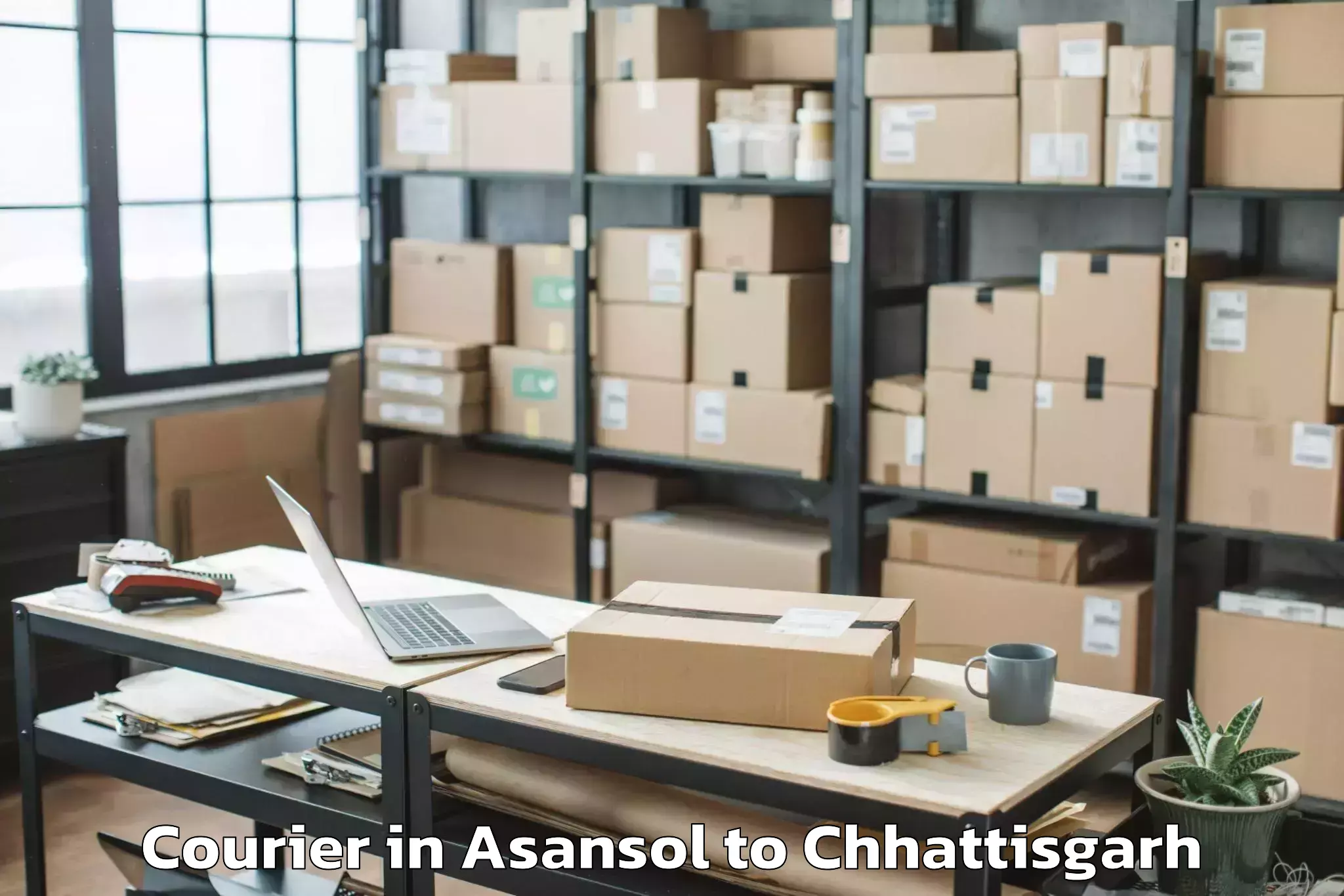 Comprehensive Asansol to Bhilai Courier